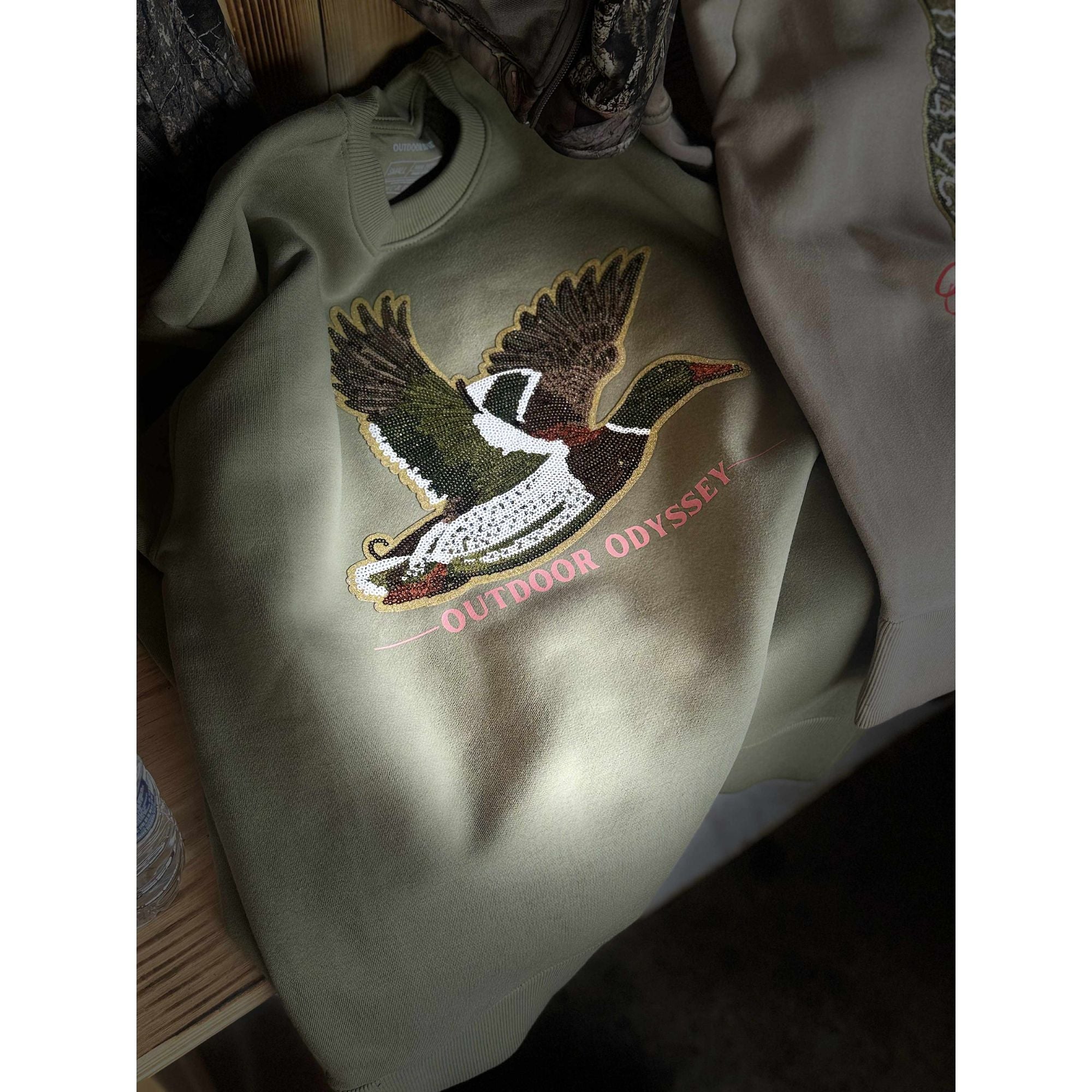 Sequin Mallard Duck Crewneck Sweatshirt